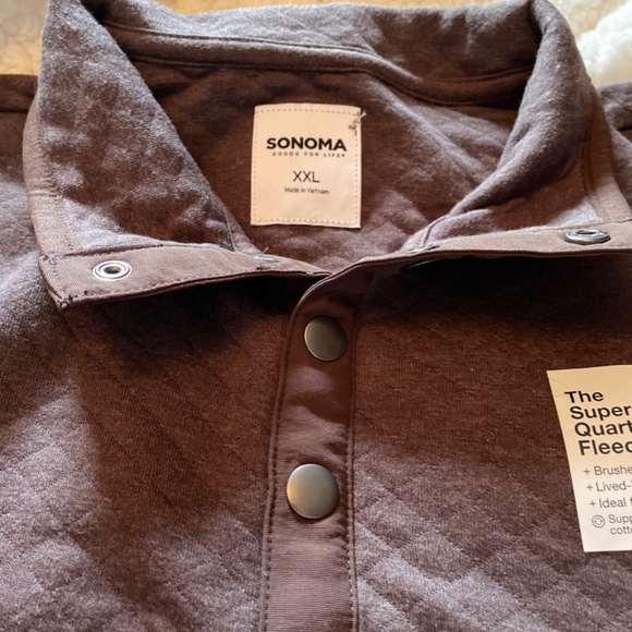 Men’s XXL Sonoma Quarter Snap Fleece - Picture 4 of 5